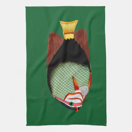 Linge De Cuisine Poisson tropical (Vertical)