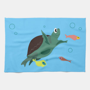 Linge De Cuisine Poisson Tropical Fantaisiste Art Océanique