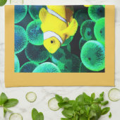 Linge De Cuisine Poisson tropical jaune (Plié)