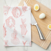 Linge De Cuisine Poissons (Quart Plié)