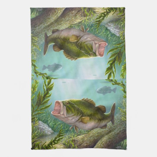 Linge De Cuisine Poissons bas (Vertical)