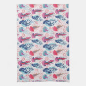 Linge De Cuisine Poissons de gelée colorée (Vertical)