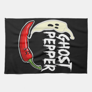 Linge De Cuisine Poivre Fantôme Drôle épicé Halloween Fantôme Peppe