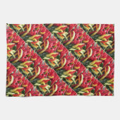 Linge De Cuisine Poivrons chics (Horizontal)