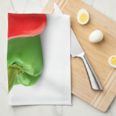 Linge De Cuisine Poivrons colorés (Quart Plié)