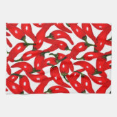 Linge De Cuisine Poivrons Rouge Chaud Épicé (Horizontal)