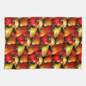 Linge De Cuisine Poivrons rouges et jaunes (Horizontal)