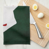 Linge De Cuisine Poker Mains - Flush - Coeur (Quart Plié)