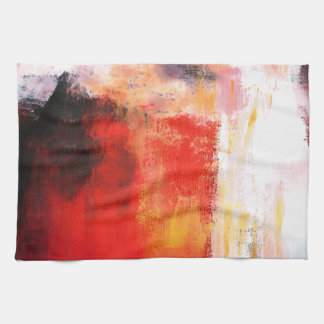 Linge De Cuisine Polar rouge - Art Abstrait