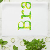 Linge De Cuisine Police verte et jaune du Brésil (Plié)