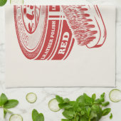 Linge De Cuisine Polis à chaussures rouges (Plié)