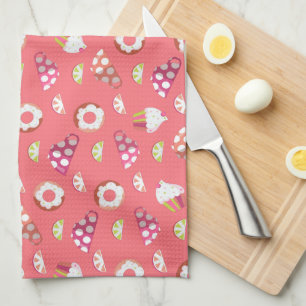 Linge De Cuisine Polka Dot Cups Cakes Donuts Lemons Grappes