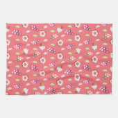 Linge De Cuisine Polka Dot Cups Cakes Donuts Lemons Grappes (Horizontal)