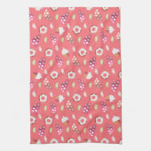 Linge De Cuisine Polka Dot Cups Cakes Donuts Lemons Grappes (Vertical)