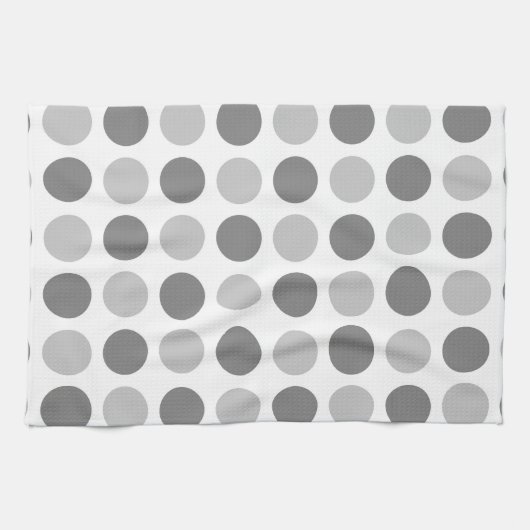 Linge De Cuisine Polka Dot Gris (Horizontal)