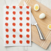 Linge De Cuisine Polka - Dot Orange (Quart Plié)