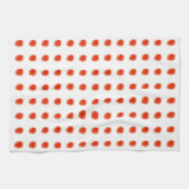Linge De Cuisine Polka - Dot Orange (Horizontal)