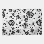 Linge De Cuisine Polka Dot Vache noir et blanc (Horizontal)