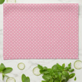Linge De Cuisine Polka Dots on Pink Pattern (Plié)