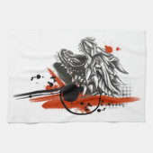 Linge De Cuisine Polka Dragon Face Trash (Horizontal)