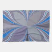 Linge De Cuisine Polka gris cendré bleu Pointe Texture Art Imprimer (Horizontal)