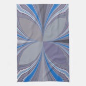 Linge De Cuisine Polka gris cendré bleu Pointe Texture Art Imprimer (Vertical)