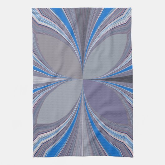 Linge De Cuisine Polka gris cendré bleu Pointe Texture Art Imprimer (Vertical)