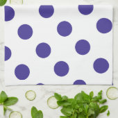 Linge De Cuisine Polka-pois violet géant (Plié)