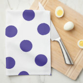 Linge De Cuisine Polka-pois violet géant (Quart Plié)