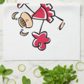 Linge De Cuisine Pom-pom girl rouge Crimson (Plié)