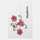 Linge De Cuisine Pom-pom girl rouge Crimson (Vertical)