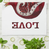 Linge De Cuisine Pomegranate Heart LOVE Valentine (Plié)