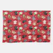 Linge De Cuisine Poméraniens de Noël (Horizontal)