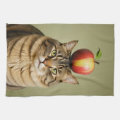 Linge De Cuisine Pomme de chat (Horizontal)