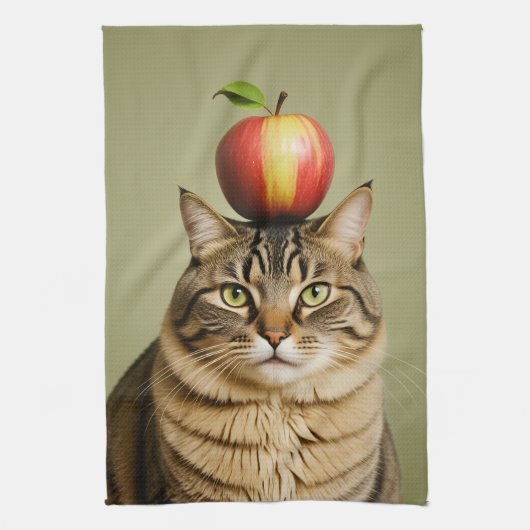Linge De Cuisine Pomme de chat (Vertical)