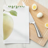 Linge De Cuisine Pomme verte (Quart Plié)