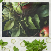 Linge De Cuisine pommes dans le jardin (Plié)