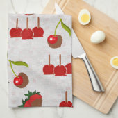 Linge De Cuisine Pommes de bonbons B (Quart Plié)