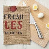 Linge De Cuisine Pommes 🍎 fraîches (Quart Plié)