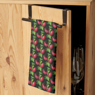 Linge De Cuisine Pommes McIntosh sur l'arbre motif naturel