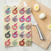 Linge De Cuisine Pommes mignonnes dans le rétro style (Quart Plié)