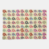 Linge De Cuisine Pommes mignonnes dans le rétro style (Horizontal)