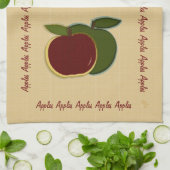 Linge De Cuisine Pommes peintes (foe) (Plié)