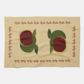 Linge De Cuisine Pommes peintes (foe) (Horizontal)