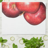 Linge De Cuisine Pommes rouges sucrées et crêpes - Impression de fr (Plié)