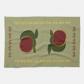 Linge De Cuisine Pommes texturées (sauge) (Horizontal)