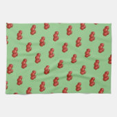 Linge De Cuisine Pommes Vertes Rouges Campagne (Horizontal)