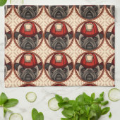 Linge De Cuisine Pompier carlin (Plié)