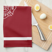 Linge De Cuisine Pompier Maltese Cross Kitchen Towel 16" x 24" (Quart Plié)