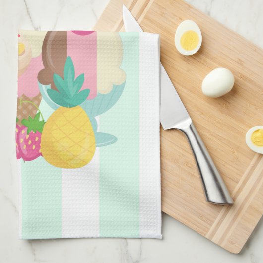 Linge De Cuisine Poncs de crème glacée avec arrosages (Quart Plié)